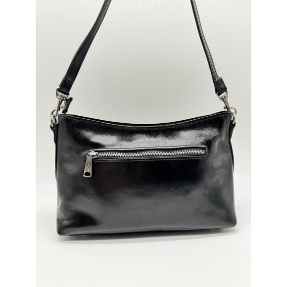 PATRICIA NASH Betta medium leather shoulder crossbody bag + Dust bag BLACK - Picture 9 of 14